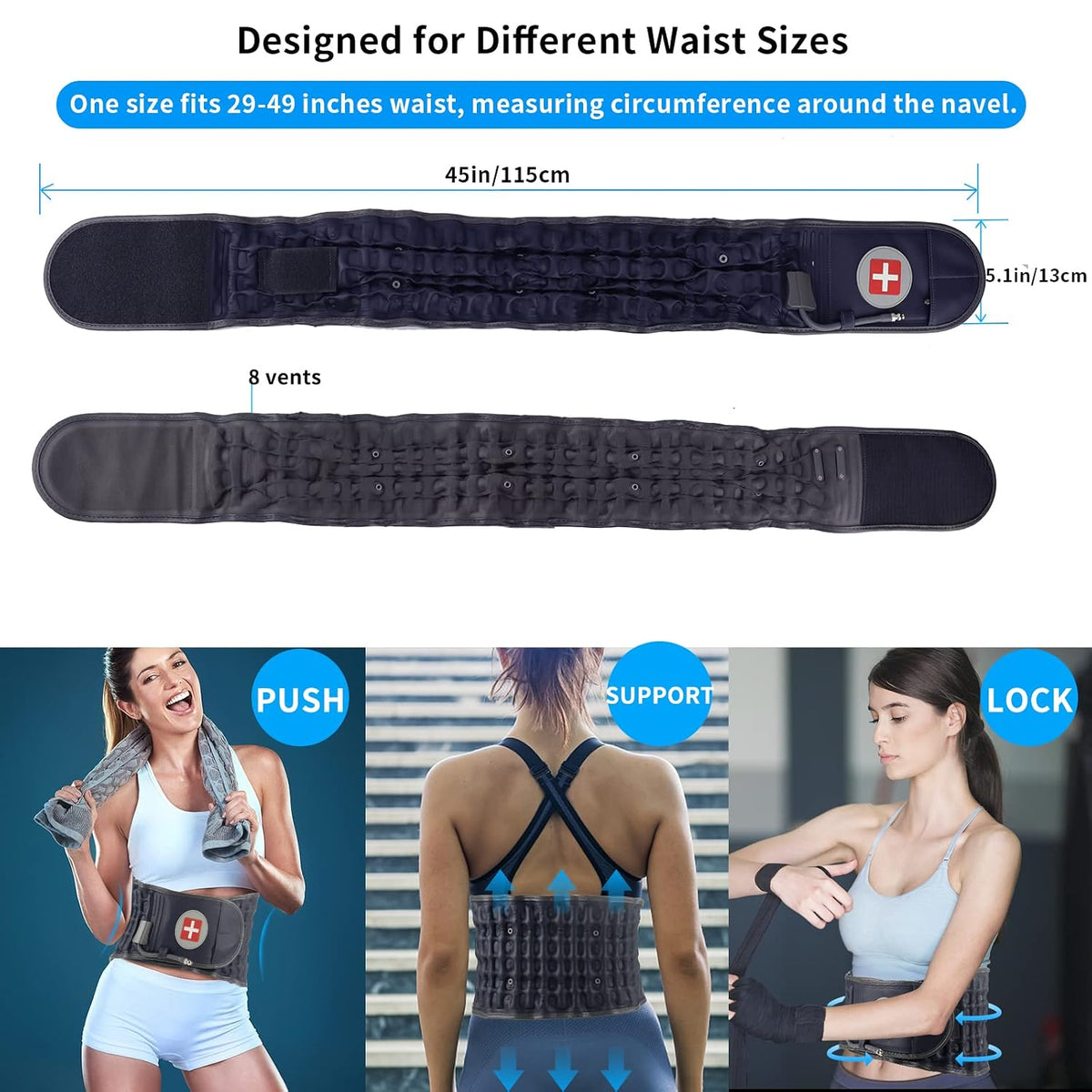 Adjustable Lower Back Support Belt